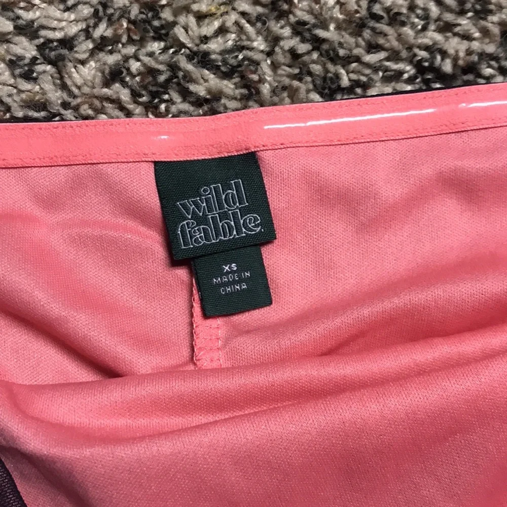 Wild Fable 🐠 Grungy Black Overlay Bodycon Strapless MIDI Dress NWT! - Picture 4 of 4